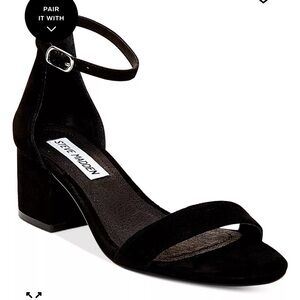 Steve Madden Black Block Heel Sandals